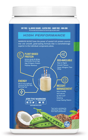 Sunwarrior WARRIOR BLEND Bezsmakowy (30 porcji / 750 g)