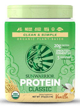Sunwarrior CLASSIC białko ryżu brązowego - waniliowe (15 porcji / 375g)